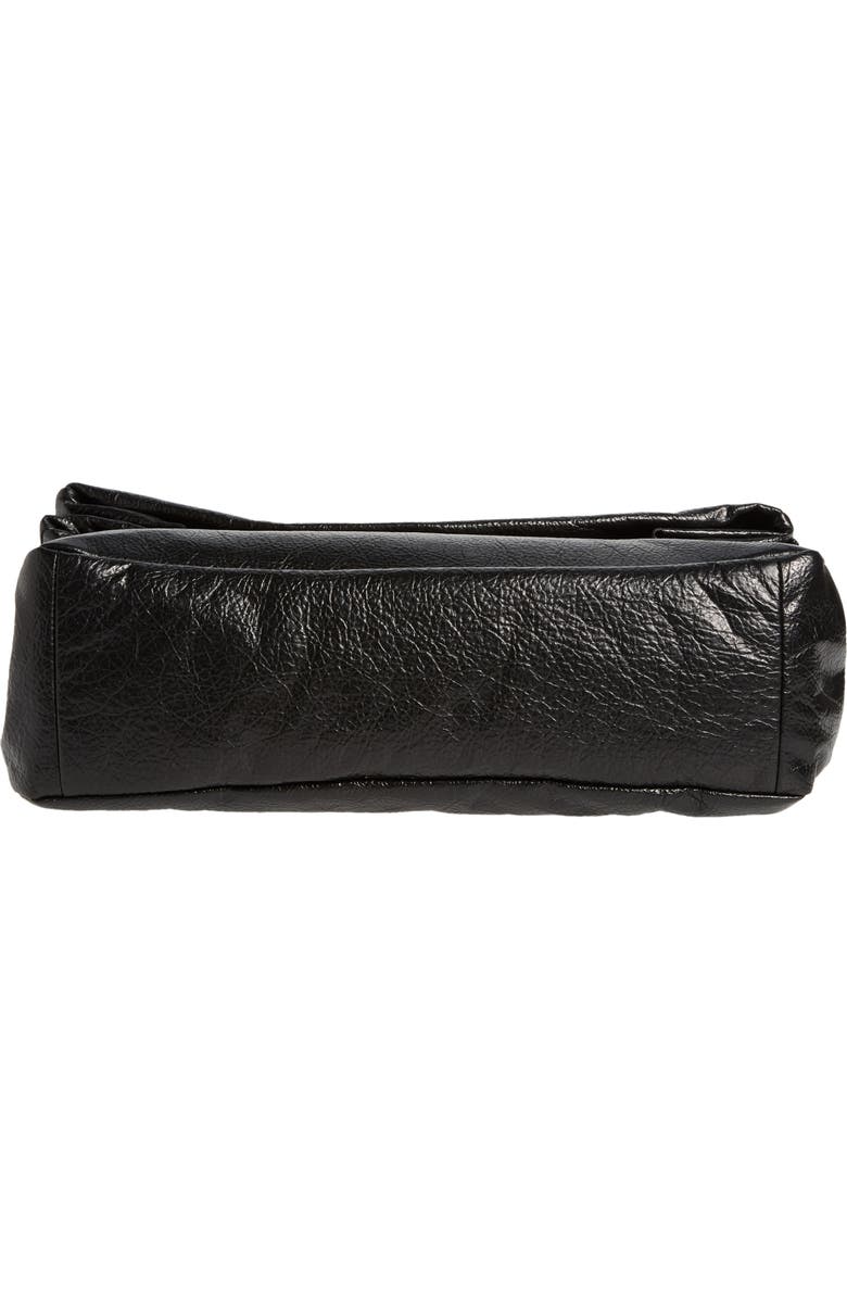 Balenciaga Monaco BB Logo Leather Clutch, Alternate, color,