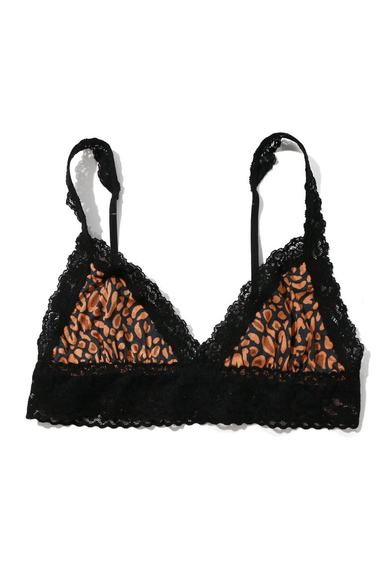 DreamEase™ Floral Print Bralette, Alternate, color, SO WILD LEOPARD