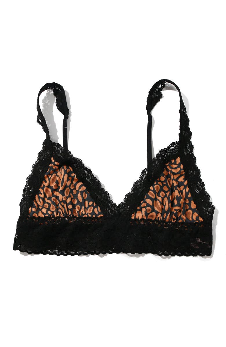 Hanky Panky DreamEase<sup>™</sup> Floral Print Bralette, Alternate, color, So Wild Leopard