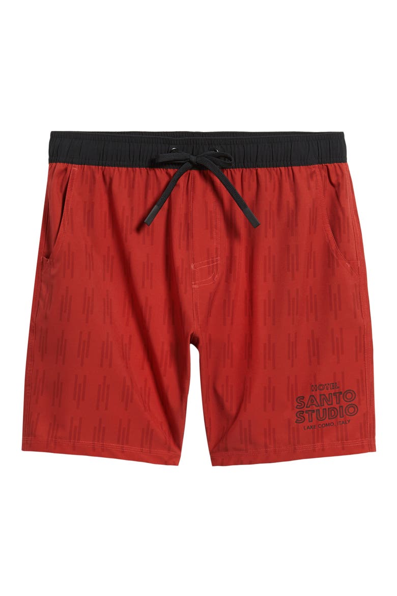 Hotel Tech Shorts, Alternate, color, RED