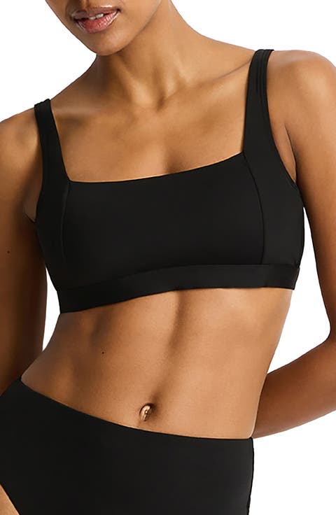 Square Neck Bralette Bikini Top