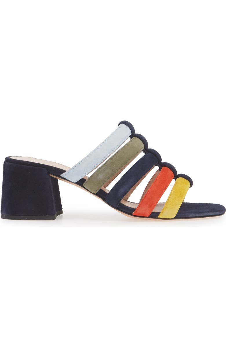 J.Crew Penny Strappy Suede Slide Sandal, Alternate, color,