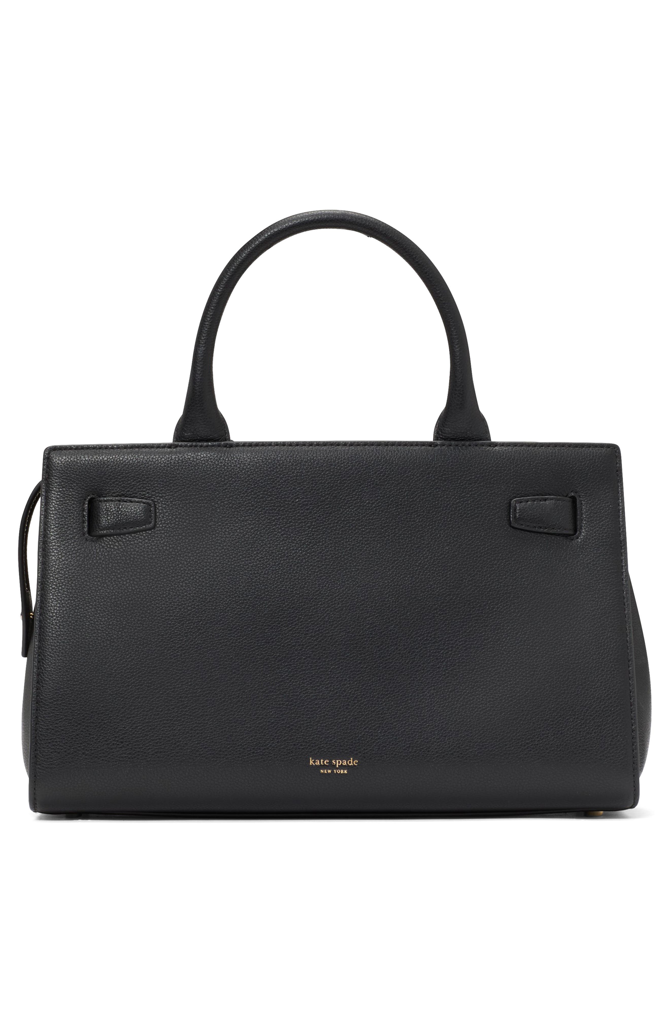 Kate Spade New York medium deco leather satchel, Alternate, color, 