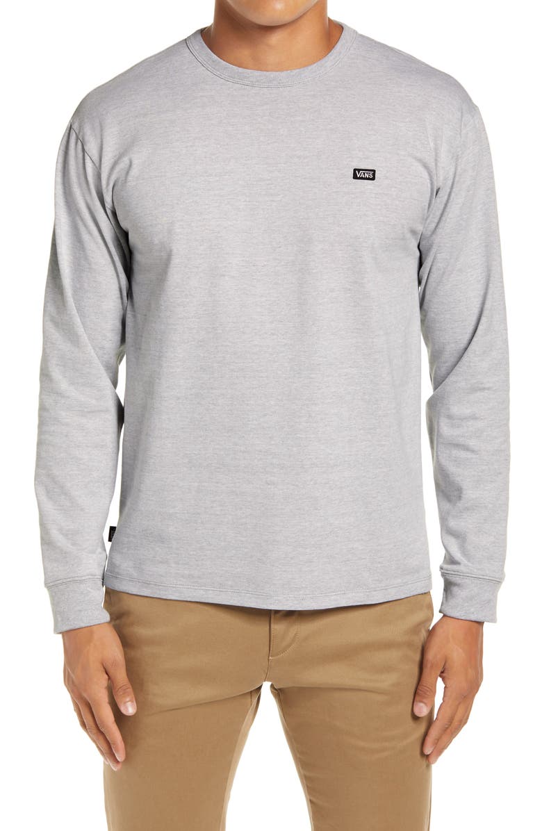 Vans Off The Wall Classic Long Sleeve T-Shirt, Main, color, Athletic Heather