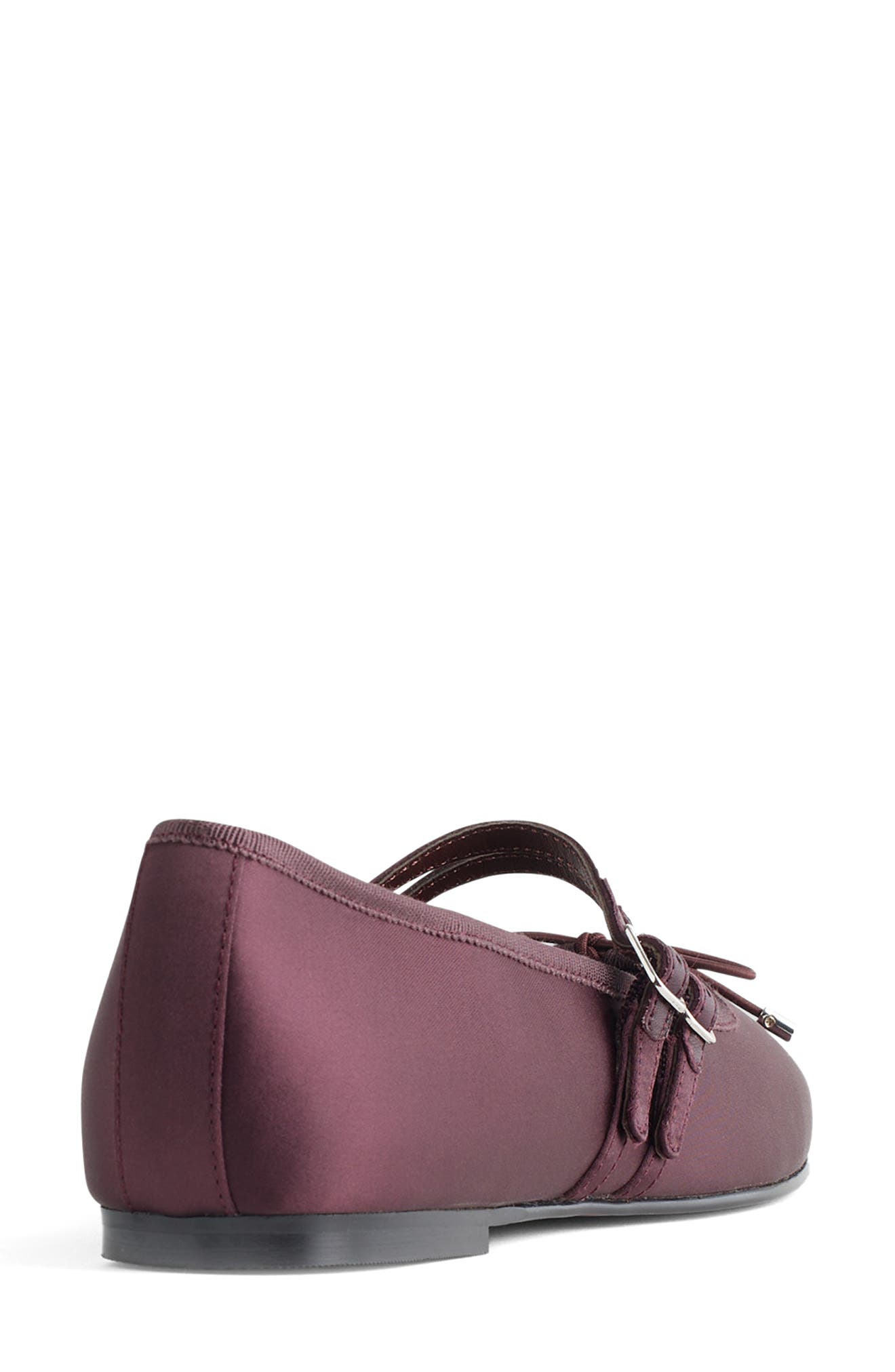 Madewell The Greta Double Strap Ballet Flat, Alternate, color, Dark Plum