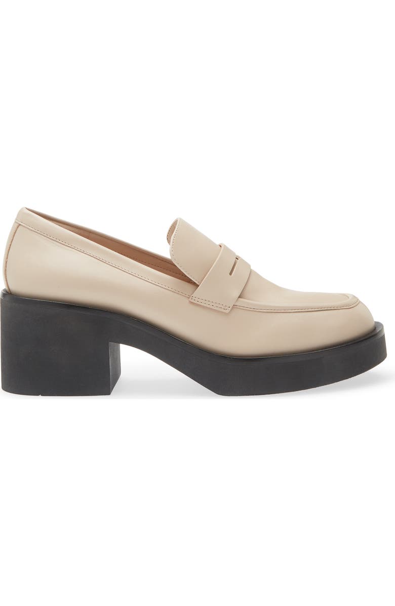 Stuart Weitzman Sussex Loafer, Alternate, color, Museline/ Black