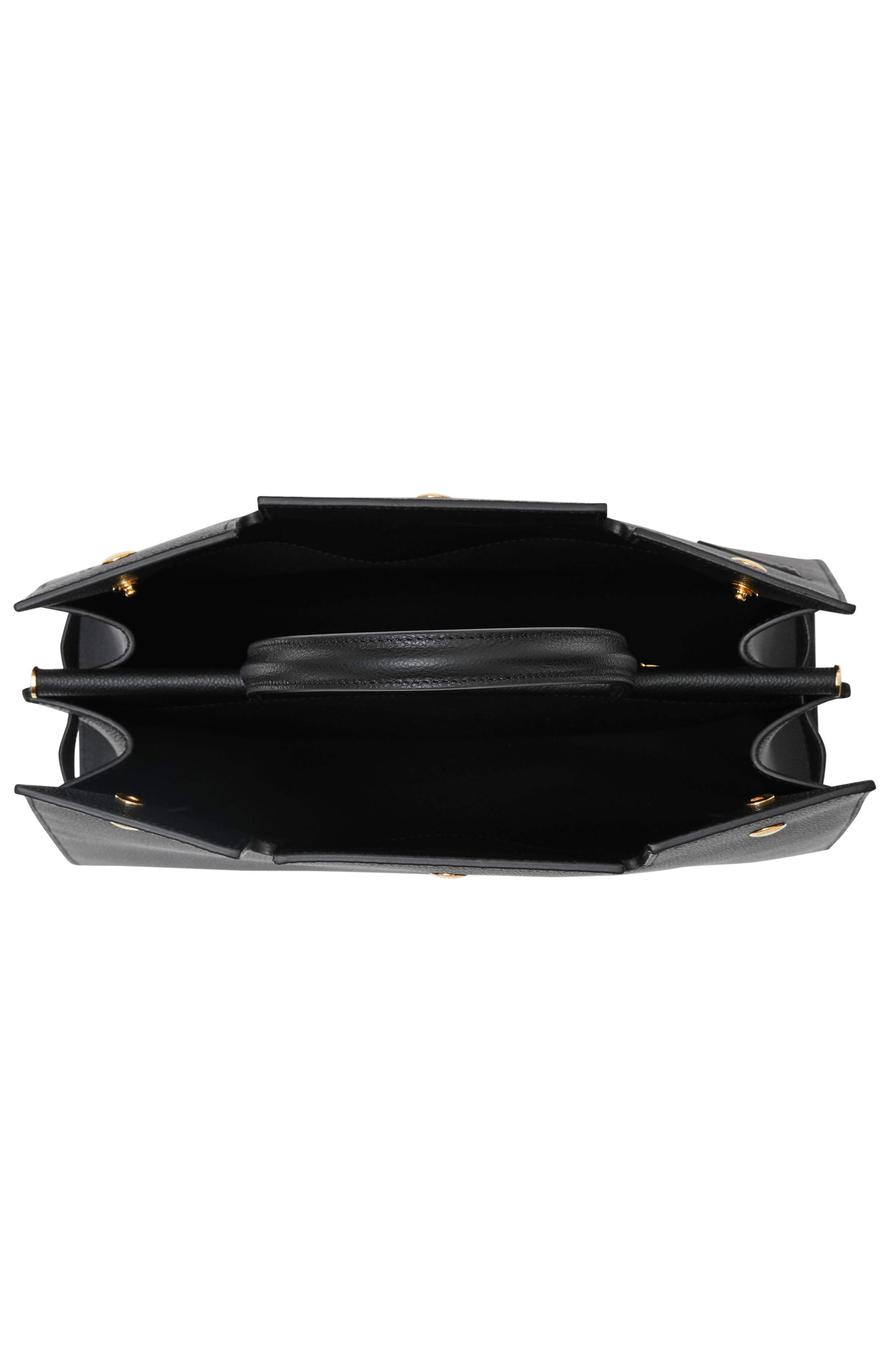 Burberry Medium Title Leather Bag, Alternate, color, 