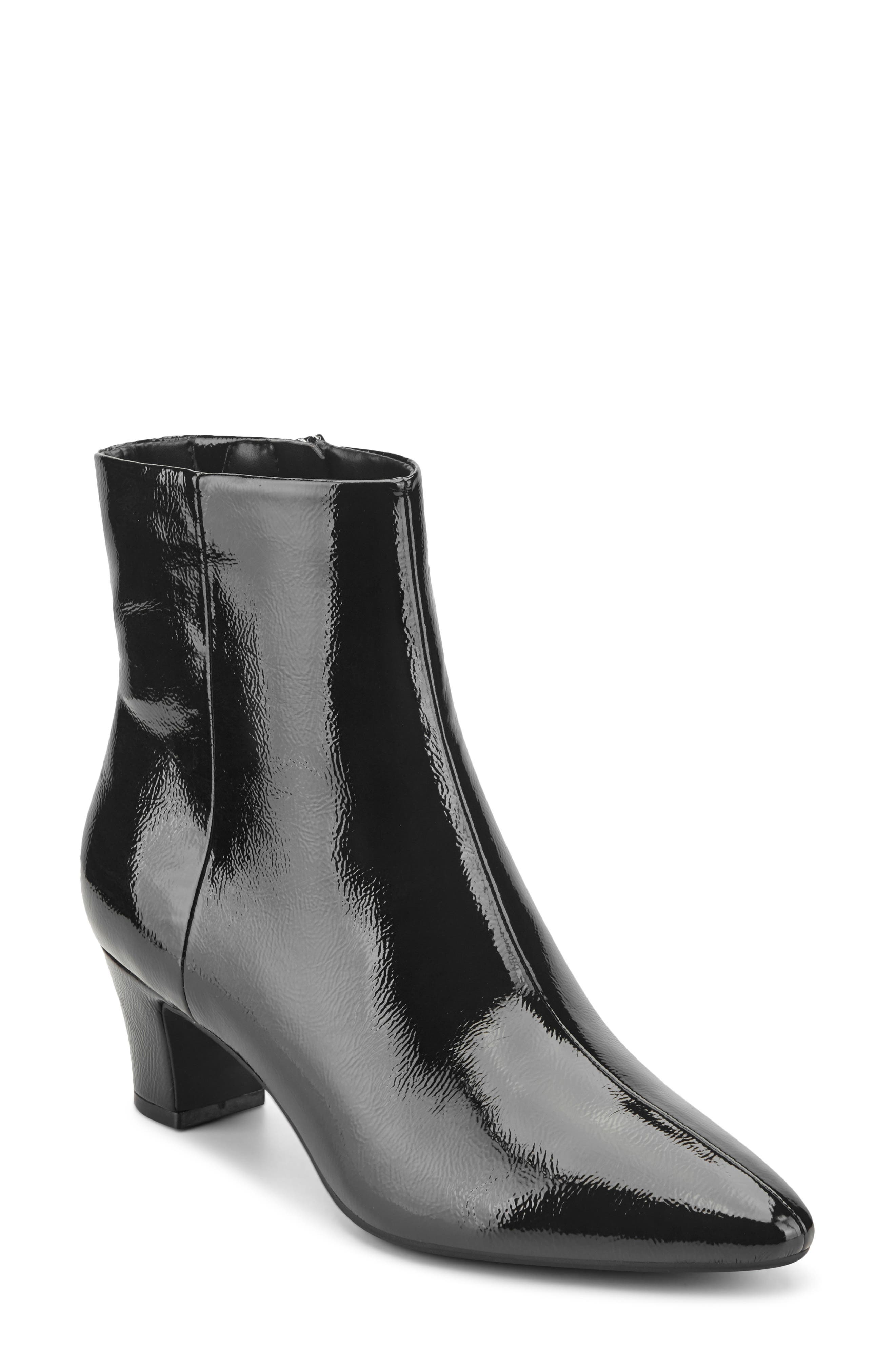 Isra Bootie, Main, color, BLACK PATENT
