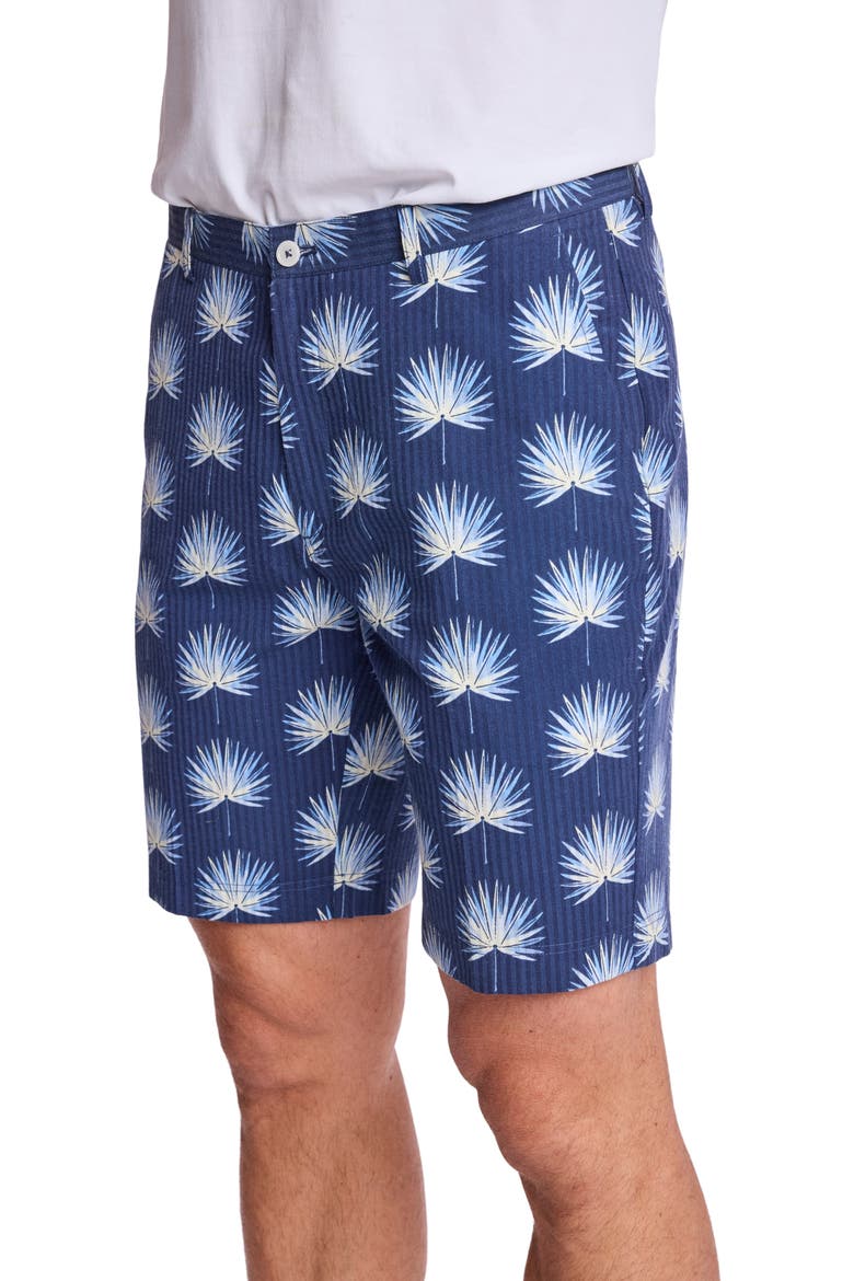 Felix Slim Fit Shorts, Alternate, color, OCEAN WHITE SEERSUCKER