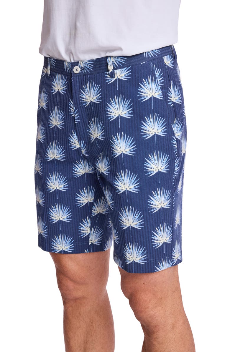 PAISLEY & GRAY Felix Slim Fit Shorts, Alternate, color, Ocean White Seersucker
