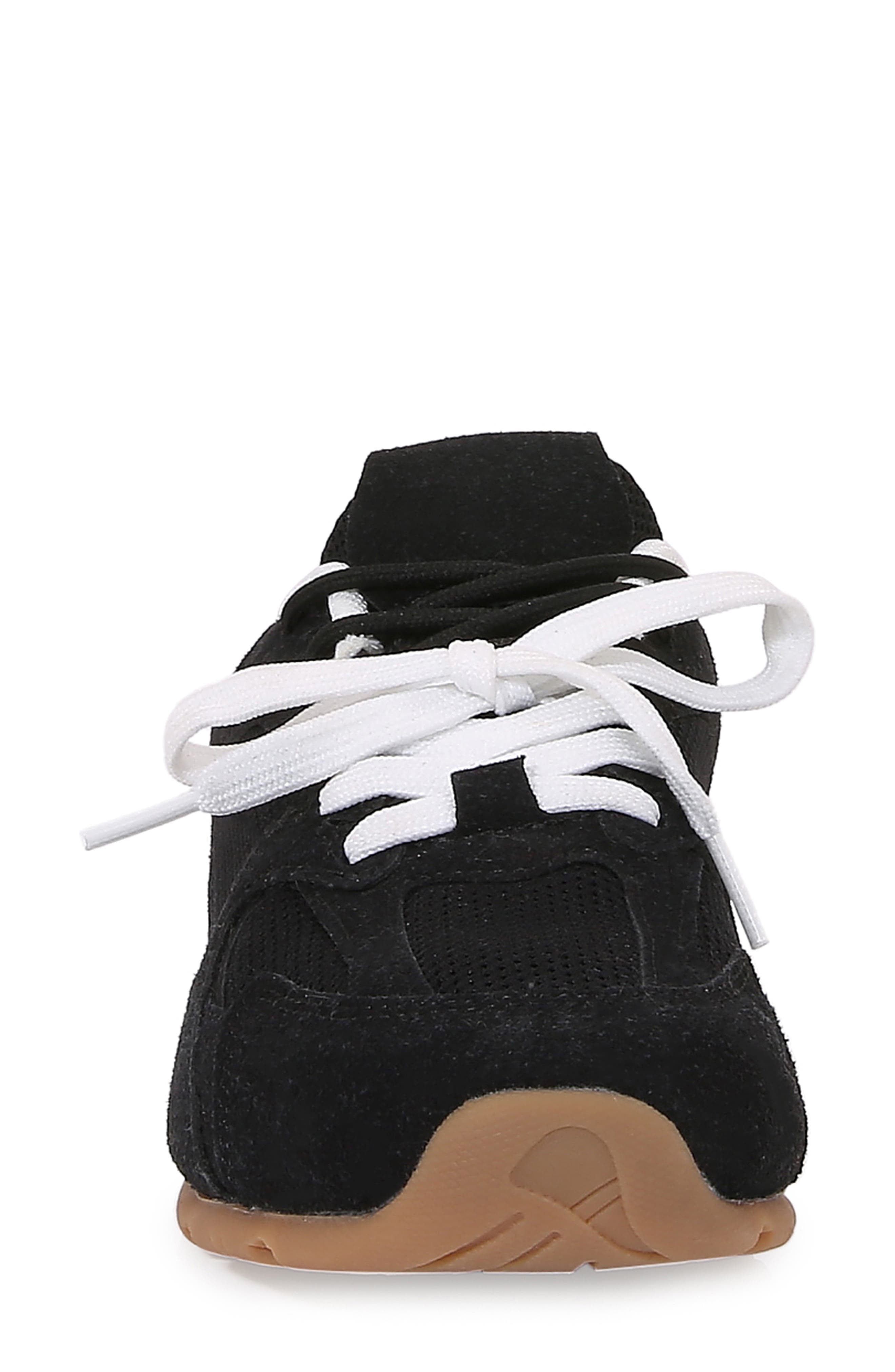 BERNESS Lula Double Lace Sneaker, Alternate, color, Black