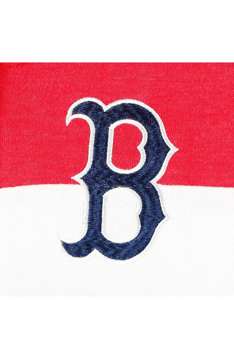 New Era Women's New Era Heather Navy Boston Red Sox Colorblock Full-Zip Hoodie Jacket, Alternate, color, Heather Navy