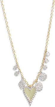 Meira T Heart Charm Necklace