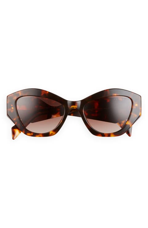 53mm Gradient Irregular Sunglasses