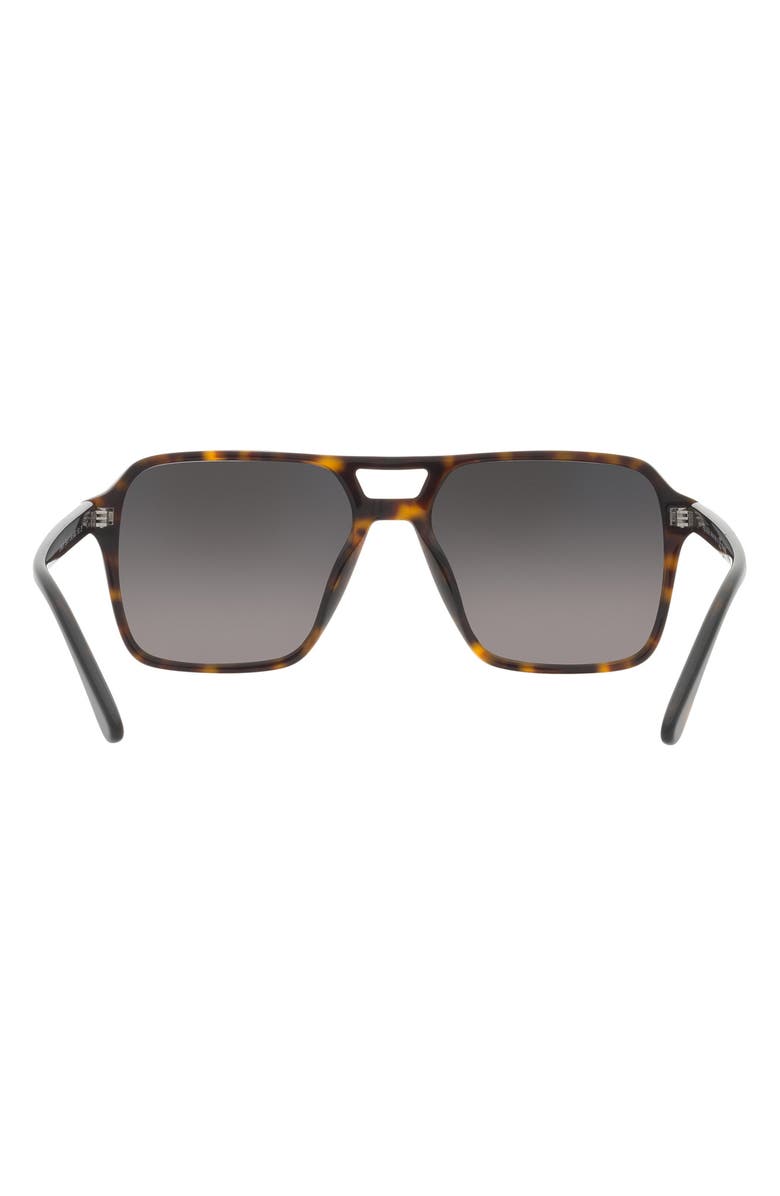 Prada 55mm Gradient Polarized Pilot Sunglasses, Alternate, color,