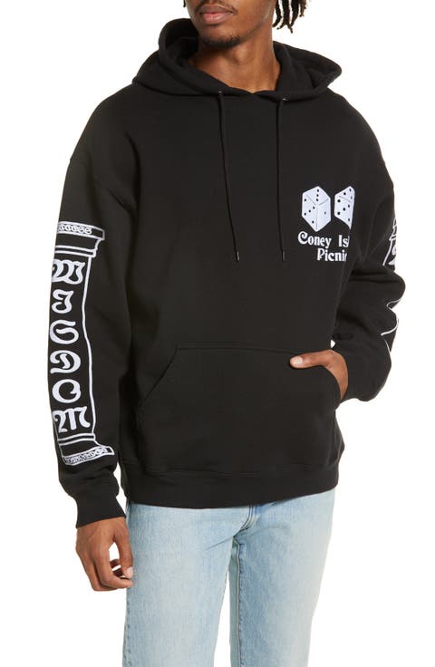 Lucky Number Graphic Cotton Hoodie