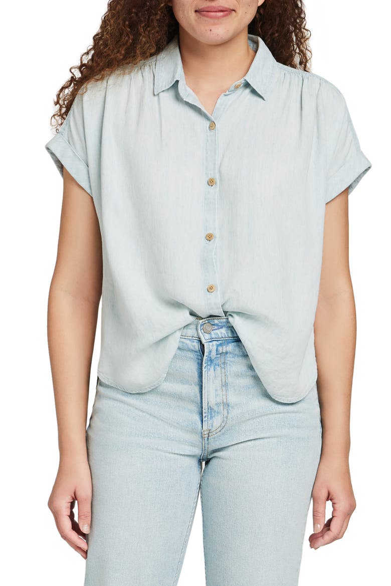 Breeze Short Sleeve Shirt, Main, color, ICY BLUE