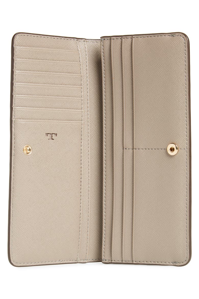 Robinson Saffiano Leather Continental Wallet, Alternate, color, GRAY HERON
