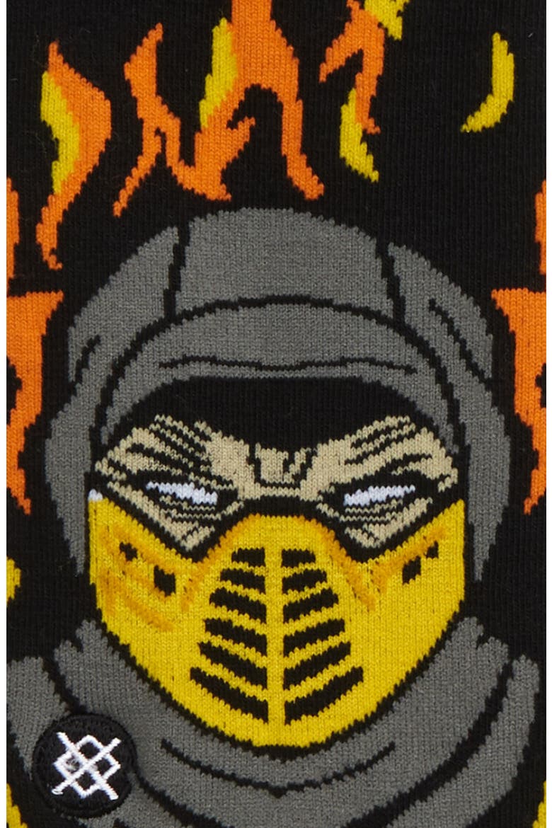 Sub-Zero & Scorpion Socks, Alternate, color, BLACK