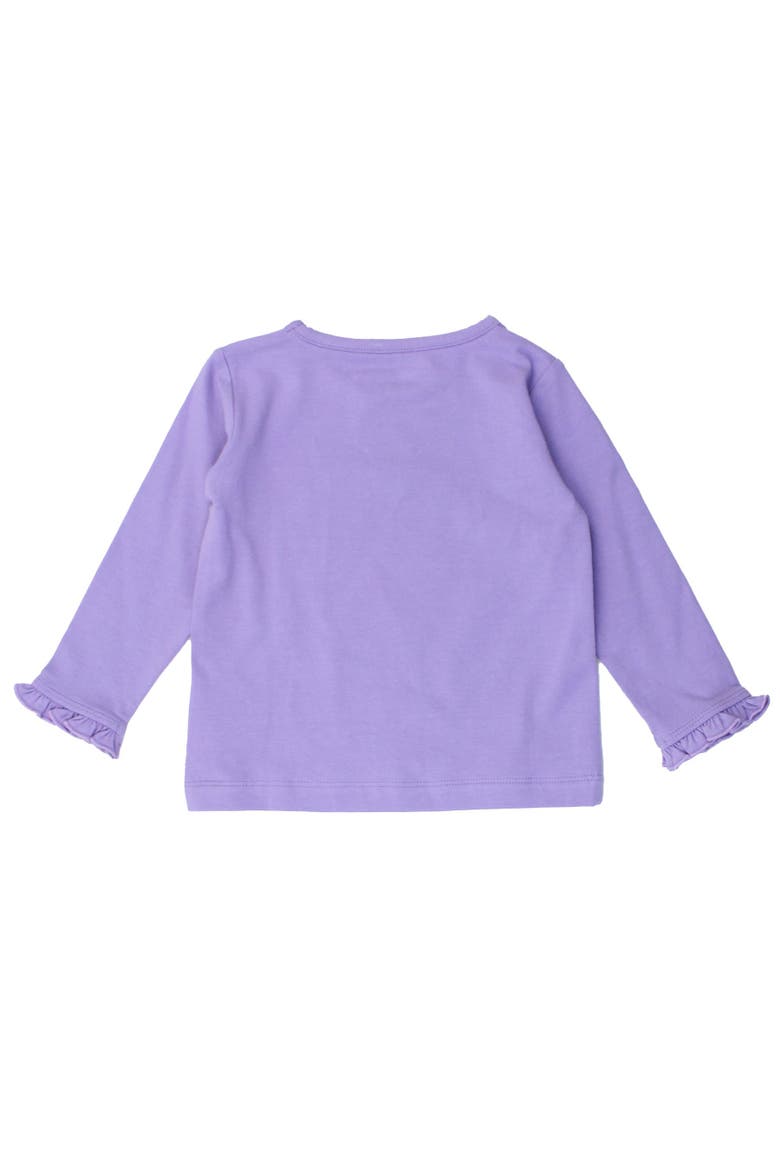 Knit Long Sleeve Ruffle Layering Tee, Alternate, color, Wisteria Purple