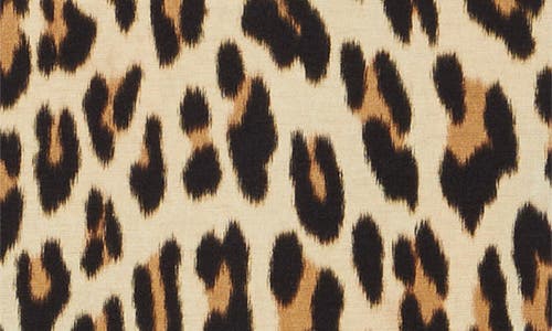 Alice And Olivia Delora Fitted Leopard Mock-neck Dress In Leopard