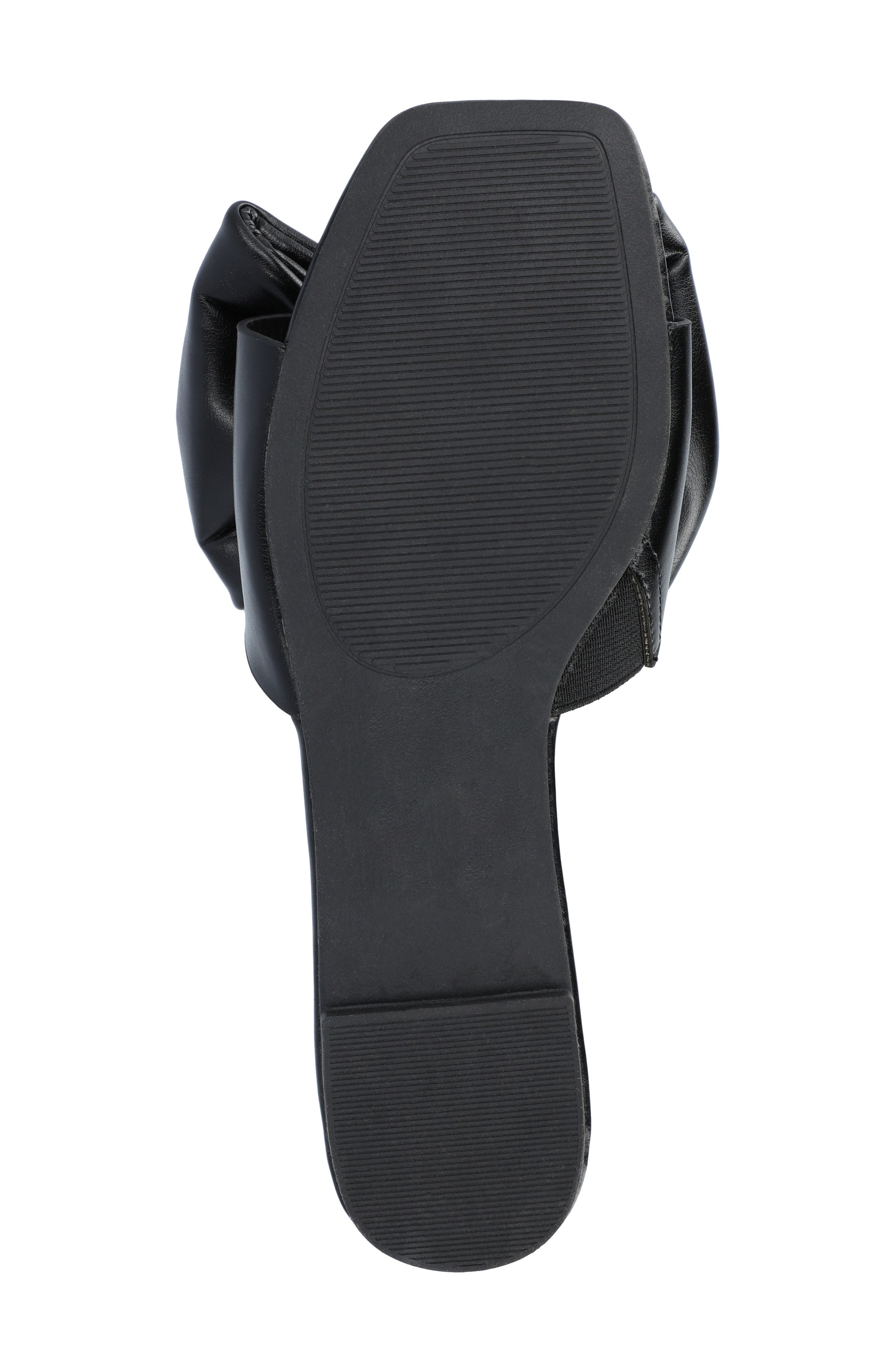 Journee Collection Fayre Bow Flat, Alternate, color, Black