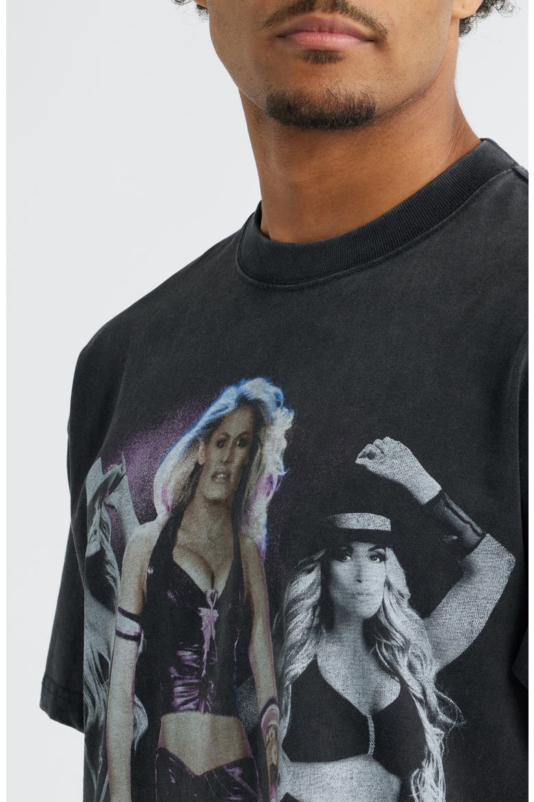 WWE Trish Stratus Graphic T-Shirt, Alternate, color, WASHED BLACK