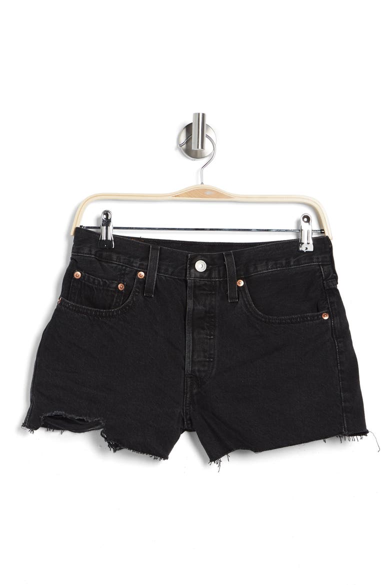 LEVIS 501 Original Cutoff Shorts, Alternate, color, LUNAR BLACK