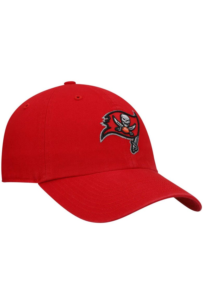 Men's '47 Red Tampa Bay Buccaneers Primary Logo Clean Up Adjustable Hat, Alternate, color, RED