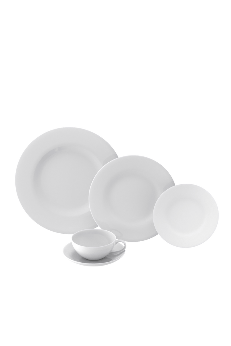 Anmut 5 Piece Place Setting, Main, color, White