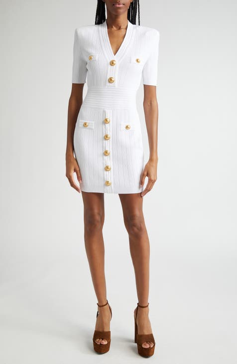 Balmain White Dresses Nordstrom