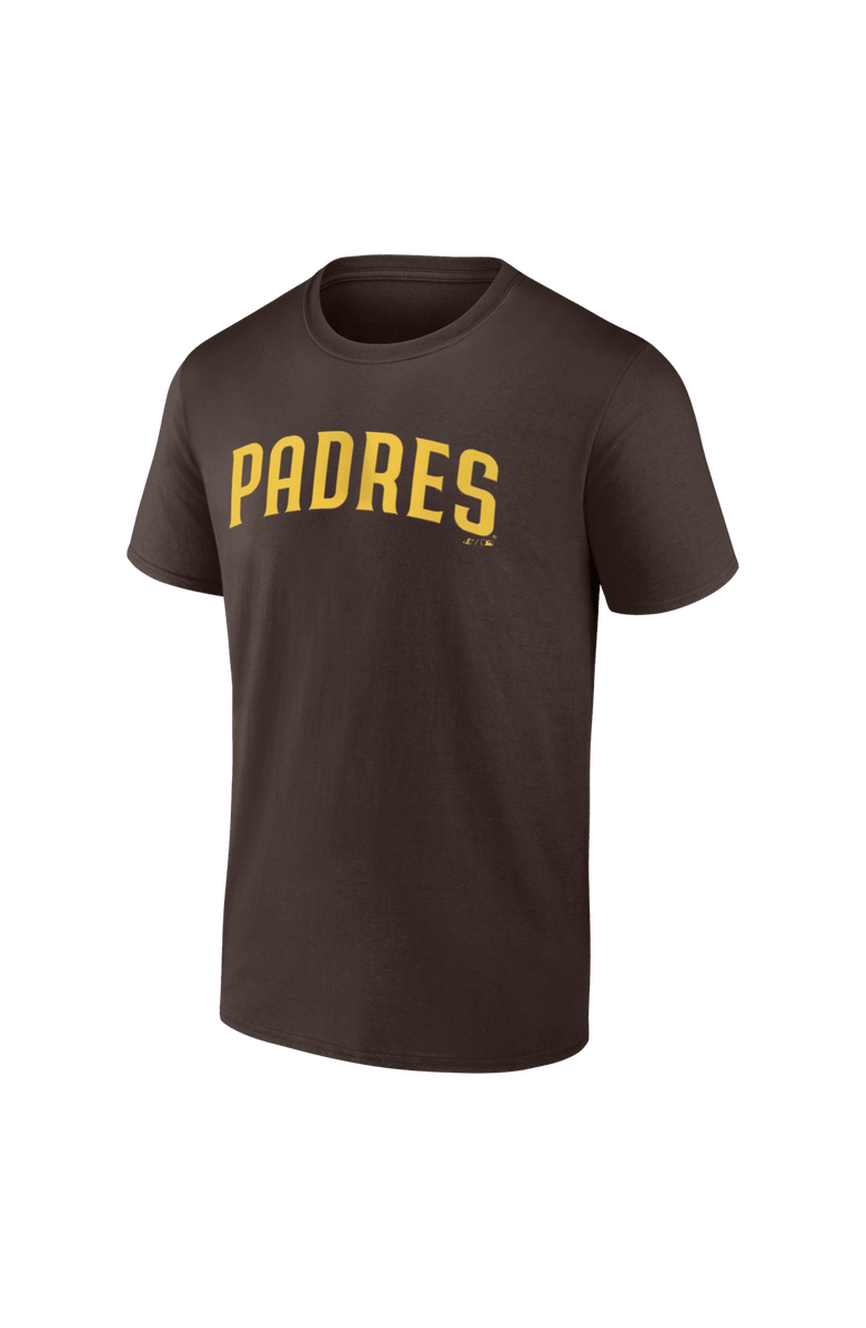 Logo Athletic Men's Logo Athletic Brown San Diego Padres Wordmark T-Shirt, Alternate, color, Brown