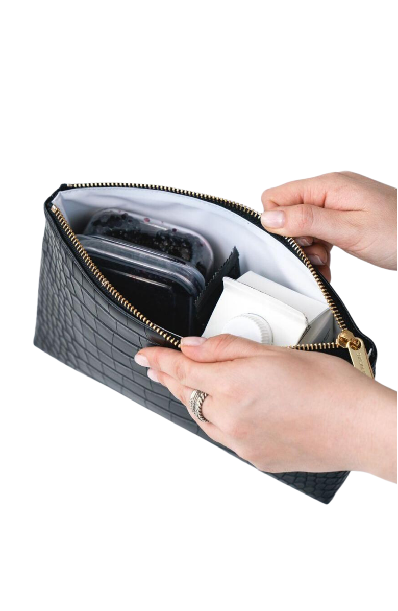 Modern Picnic THE SNACKER, Alternate, color, Black Croc