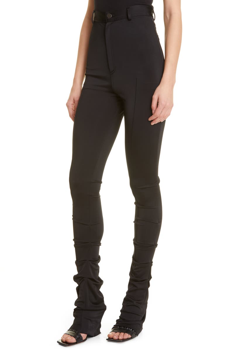Et Ochs Jacob High Waist Fit & Flare Jersey Pants, Alternate, color, Black