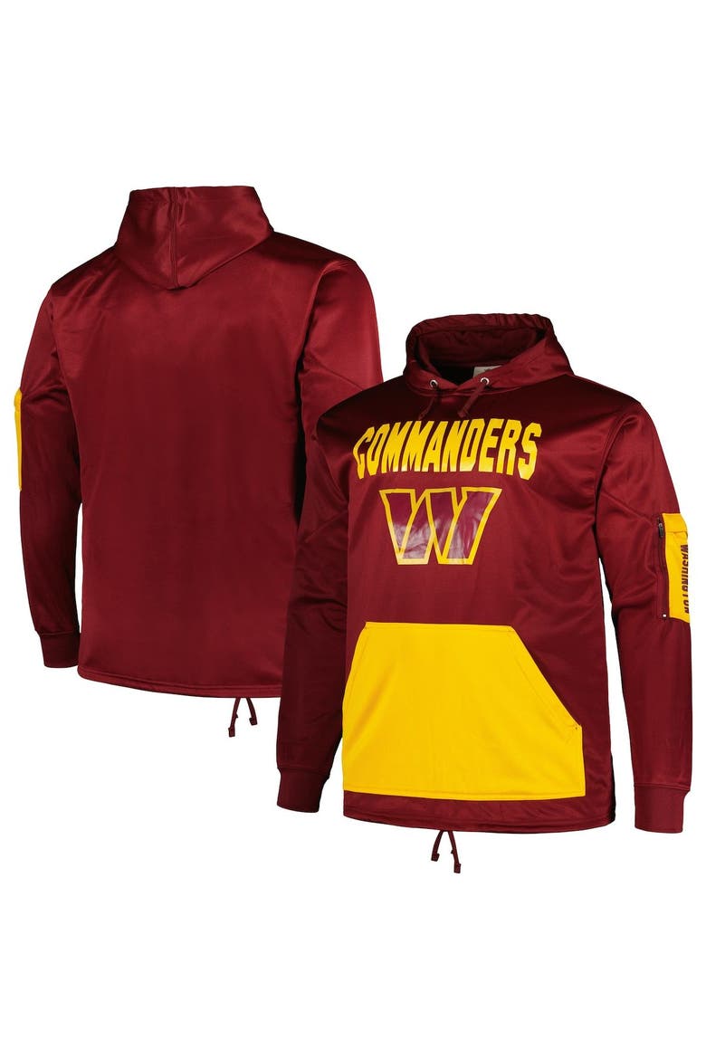 Men's Fanatics Branded  Burgundy Washington Commanders Big & Tall Pullover Hoodie, Main, color, Burgundy