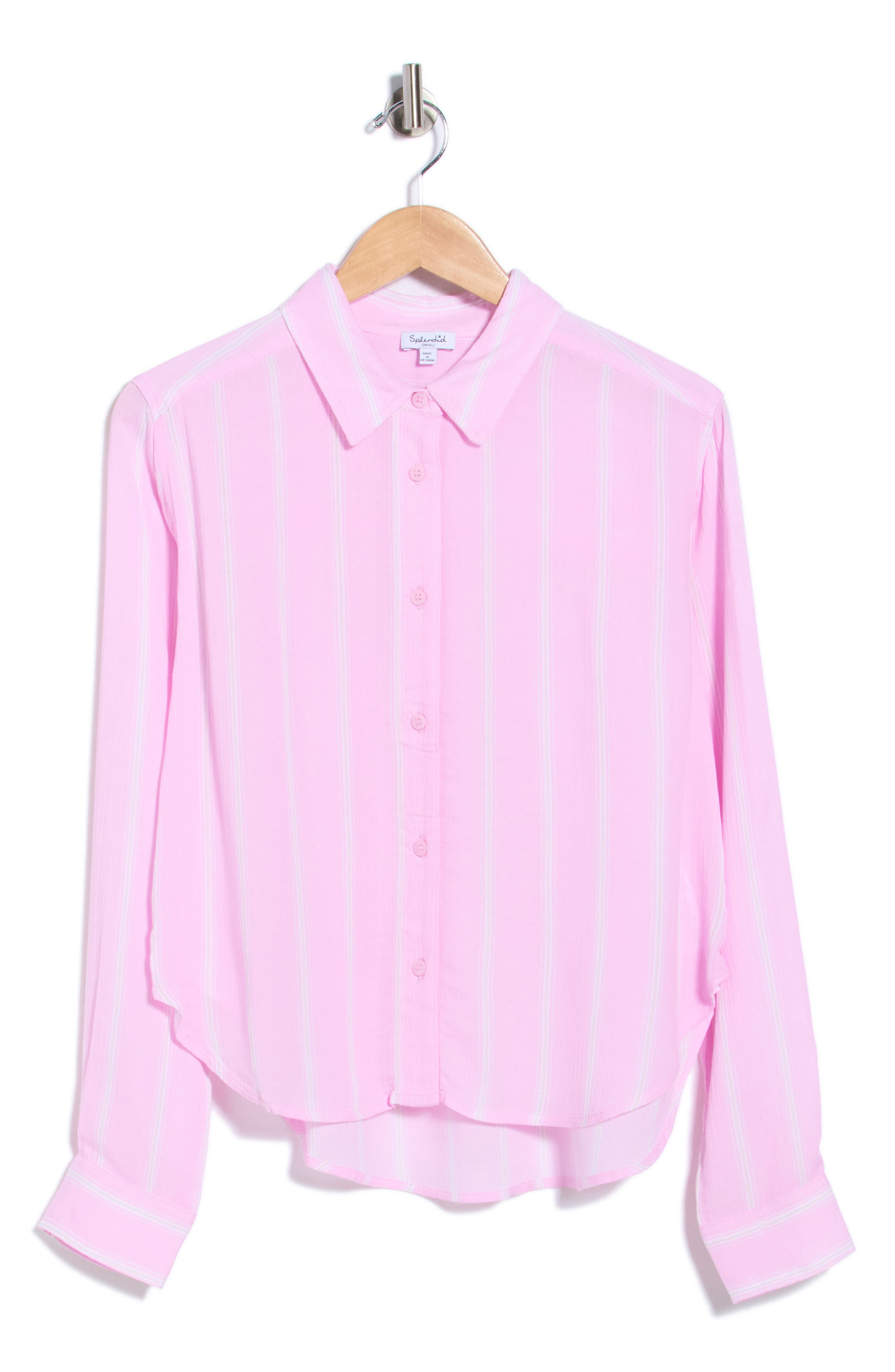 Jayleah Stripe Modal Button-Up Shirt