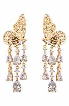 EYE CANDY LOS ANGELES Monarch Butterfly Drop Earrings