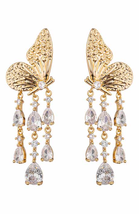 EYE CANDY LOS ANGELES Monarch Butterfly Drop Earrings