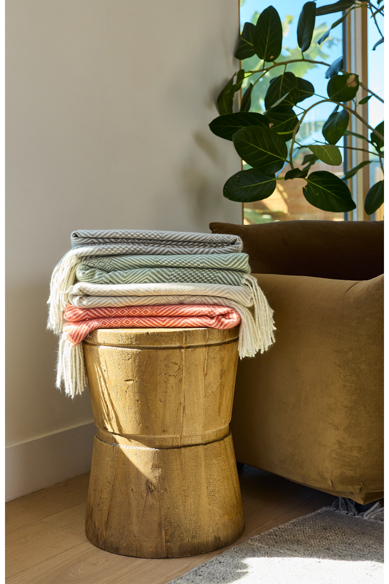 Woven Throw Blanket, Alternate, color, Juniper