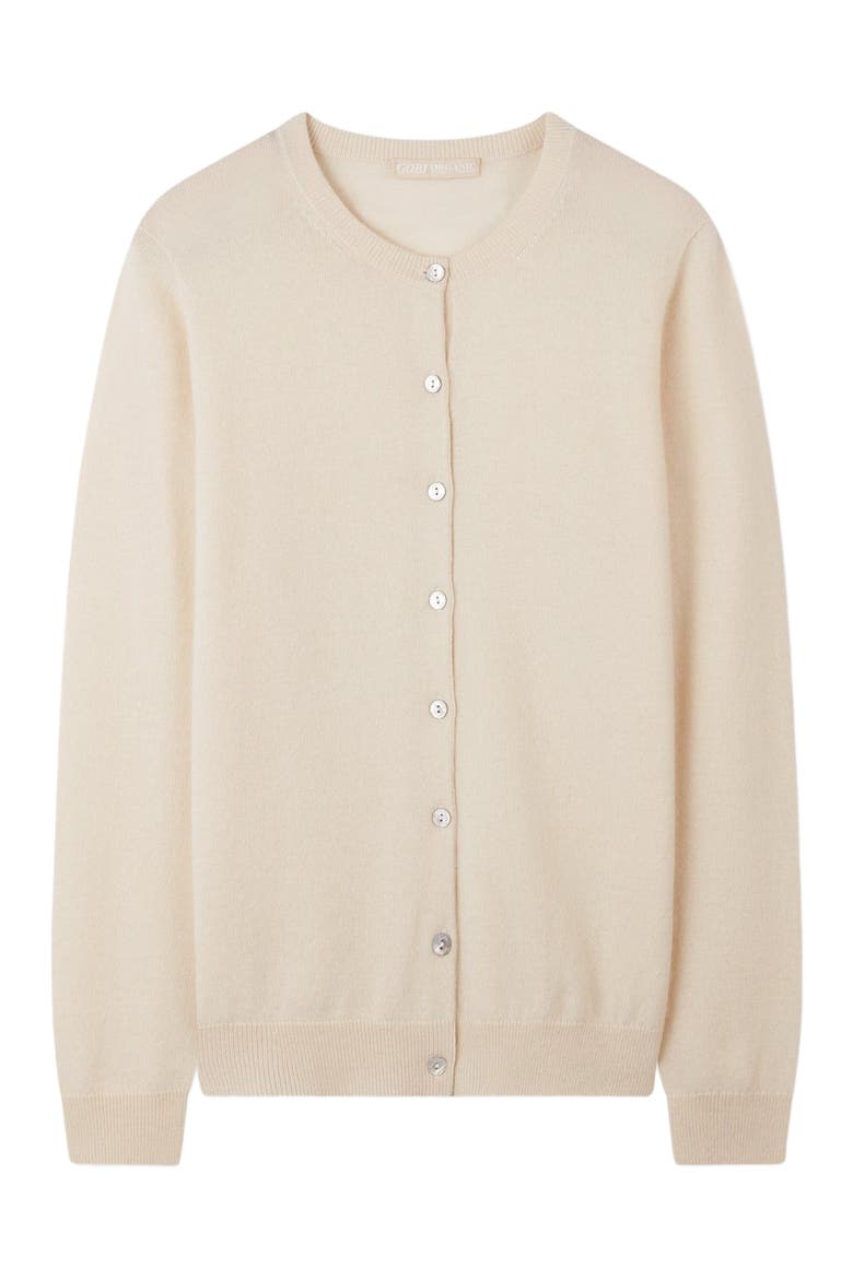 Essential Cashmere Crewneck Cardigan, Alternate, color, off white