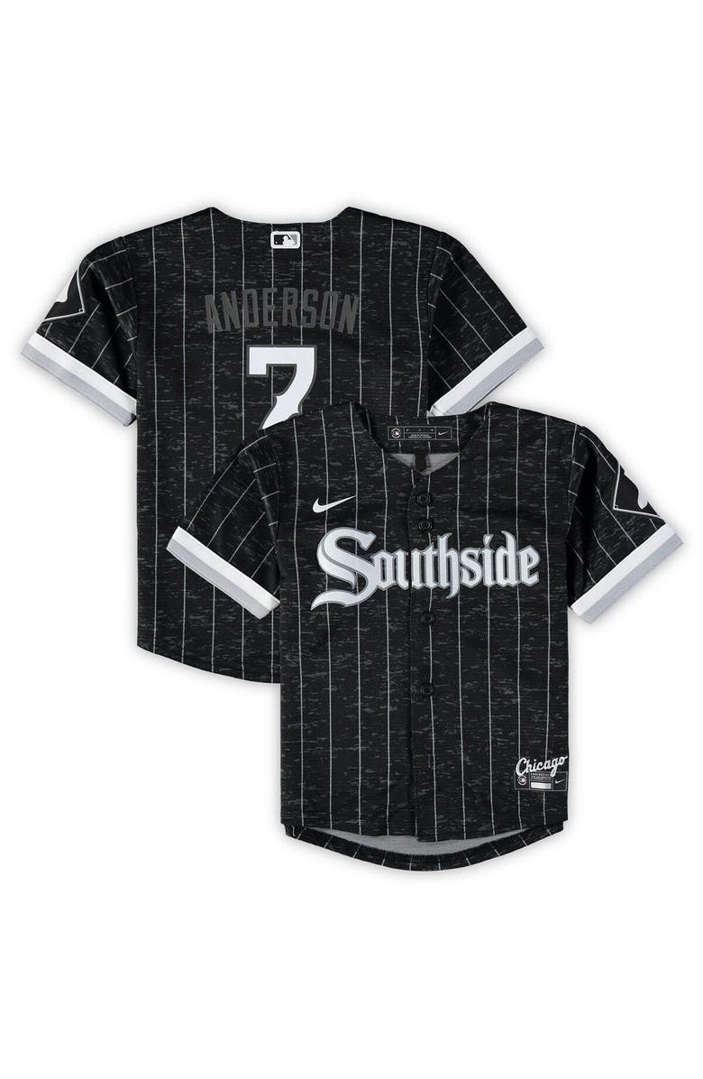 Nike Infant Nike Tim Anderson Black Chicago White Sox City Connect Script Replica Jersey, Main, color,