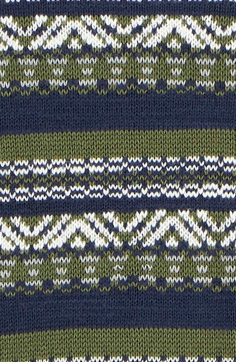Barbour Topcliffe Fair Isle Sweater, Alternate, color, Navy