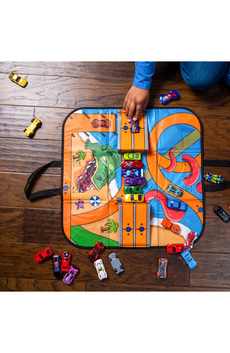 Tara Toy Hot Wheels ZipBin Storage Case & Racetrack Playmat, Alternate, color, Multicolored