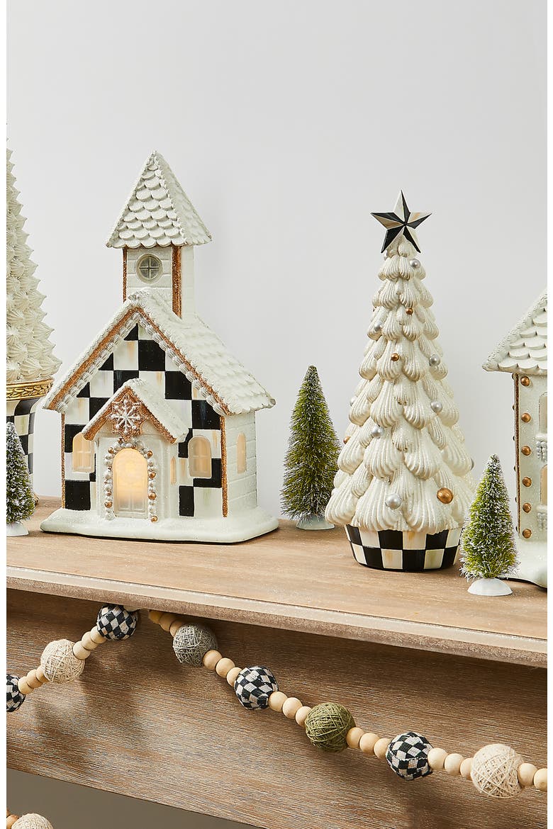 Farmhouse Icing Small Tree Ornament, Alternate, color, WHITE