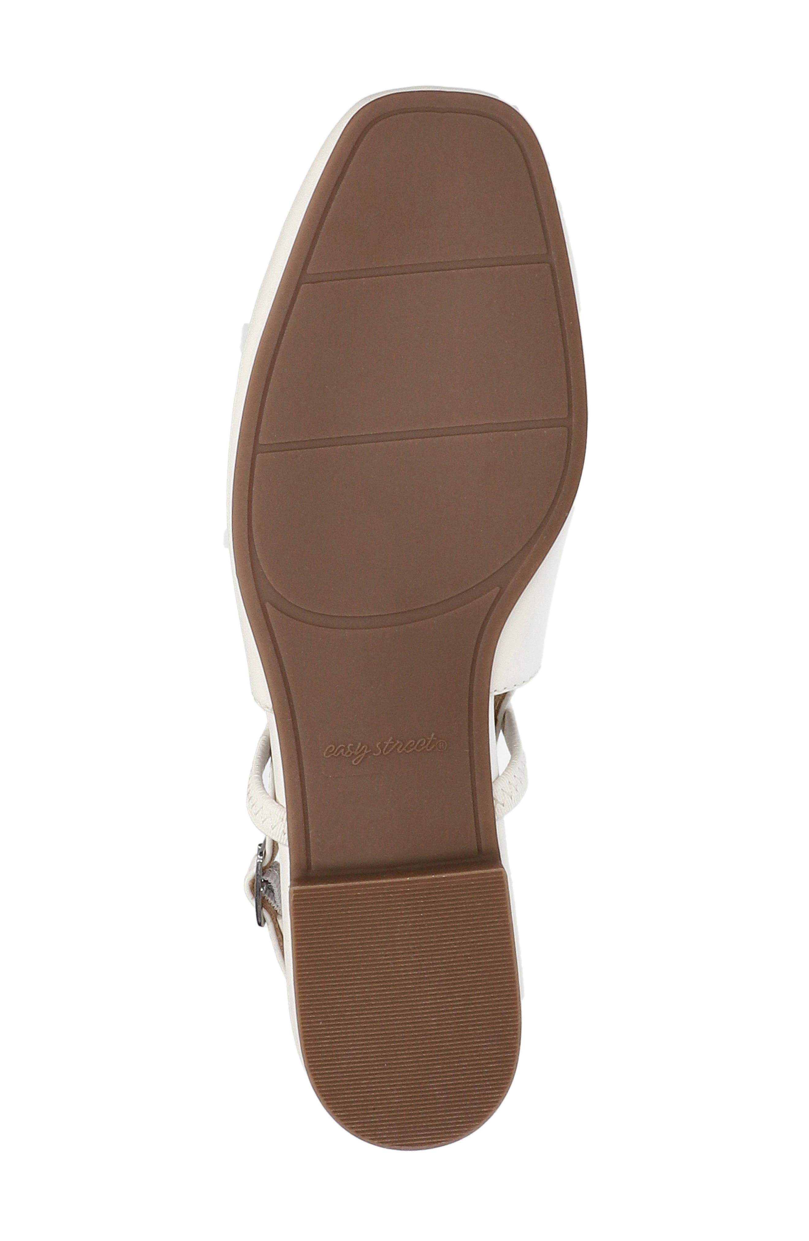 Blake Slingback Flat, Alternate, color, WHITE