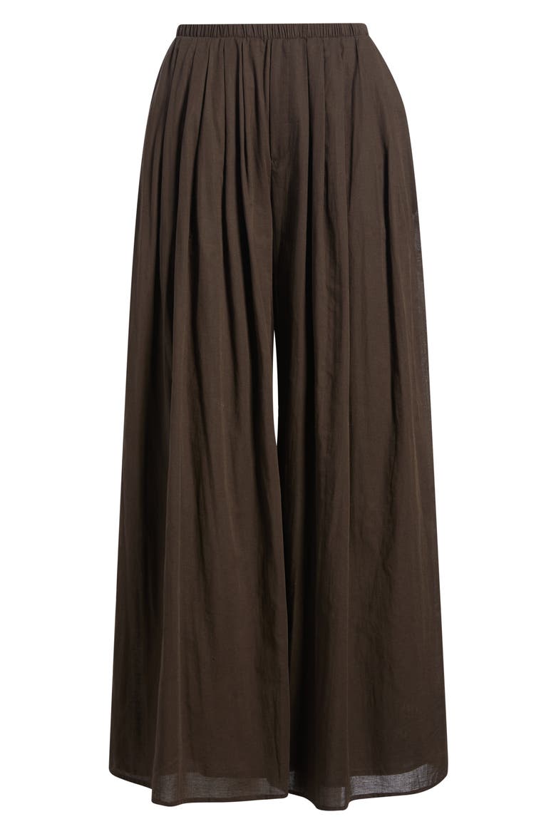 Simone Wide Leg Pants, Main, color, CHOCOLATE BROWN
