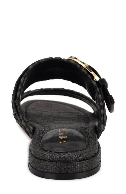 Nine West Sameey Two-strap Sandal In Black