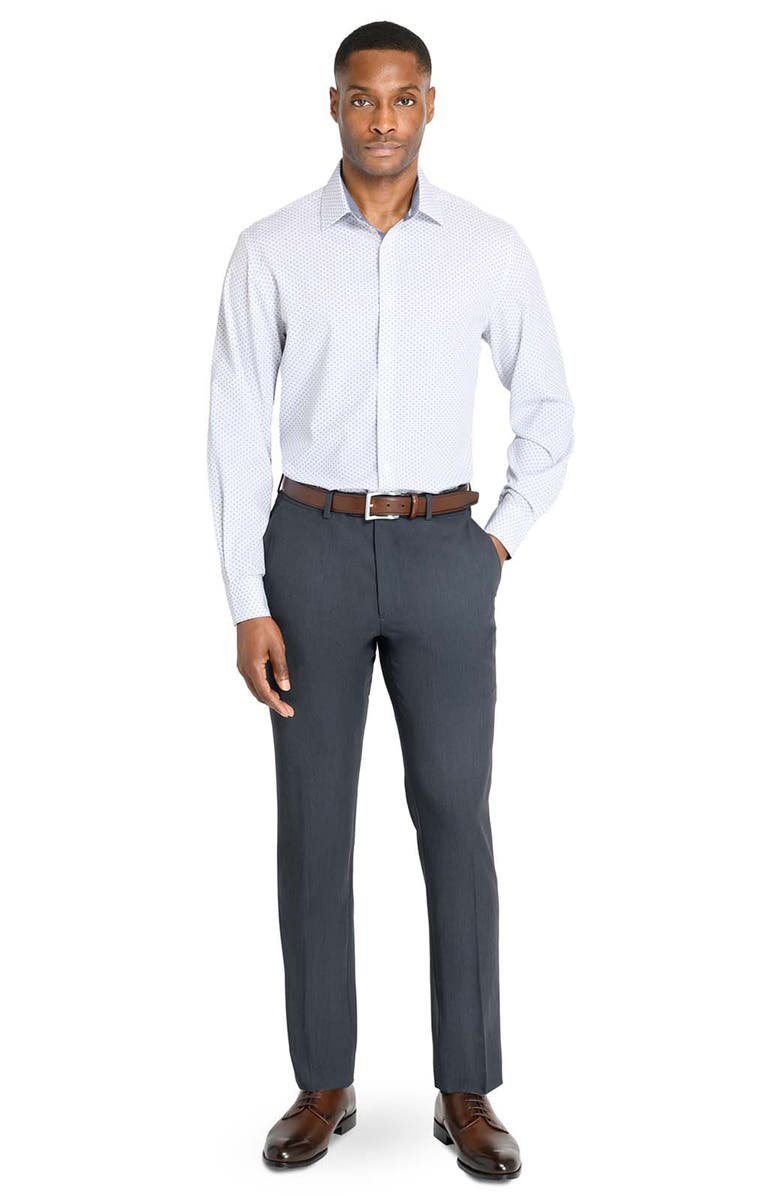 W.R.K Slim Fit Dash Print Performance Dress Shirt, Alternate, color, 