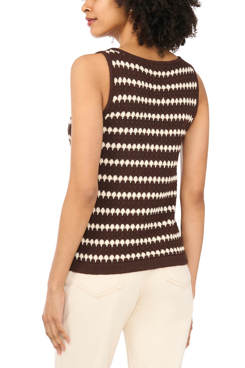 Stripe Sweater Tank, Alternate, color, BURNT CHOCOLATE