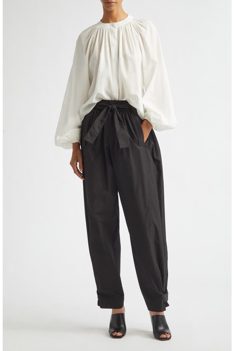Tamsin Crop Cargo Pants, Alternate, color, BLACK